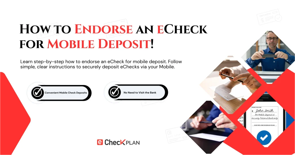 How to Endorse an eCheck for Mobile Deposit!