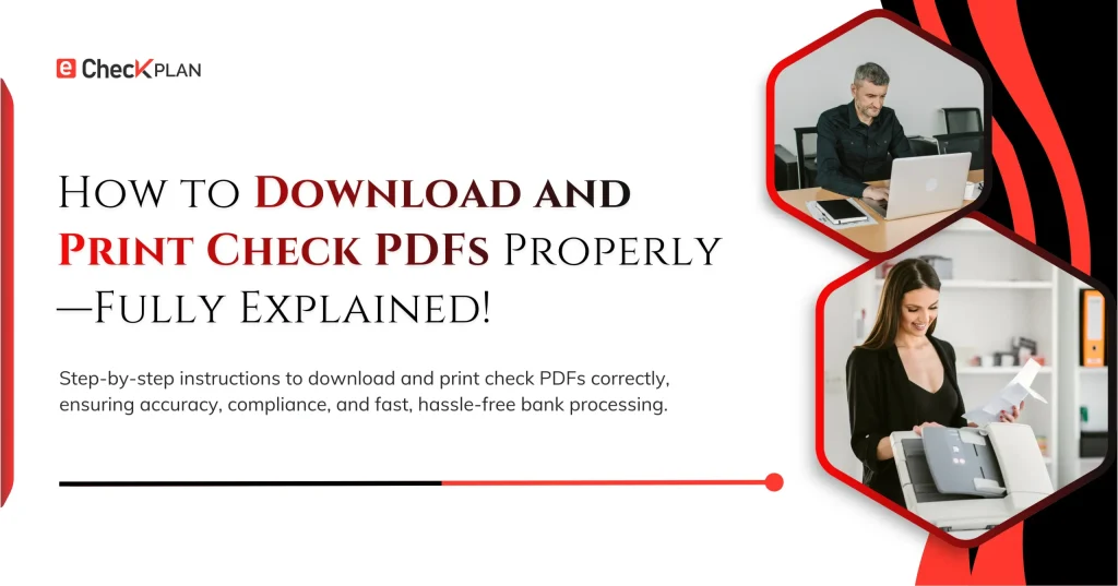 How to Download and Print Check PDFs Properly